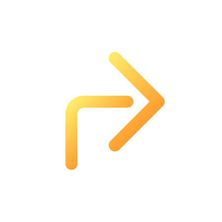 Forward arrow pixel perfect flat gradient color ui icon. social network communication. repost....