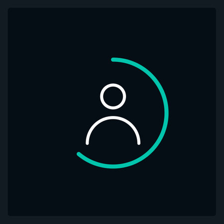 Profile completion progress UI element template. Editable isolated vector dashboard component. flat user interface. visual data presentation. Web design widget for mobile application with dark themeのイラスト素材