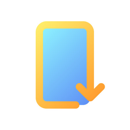Reply pixel perfect flat gradient color ui icon. multimedia player. Music repeat. social media. simple filled pictogram. GUI, UX design for mobile application. Vector isolated RGB illustrationのイラスト素材