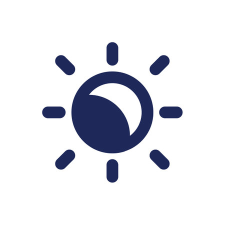 Lightness level black pixel perfect solid ui icon. color scale. video lighting. Raise luminosity. Silhouette symbol on white space. Glyph pictogram for web, mobile. isolated vector imageのイラスト素材