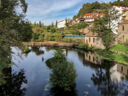 Allariz, old town, Galicia, Spain.の写真素材