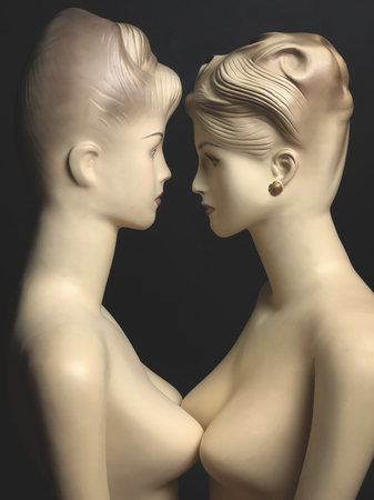 two female mannequinsの写真素材