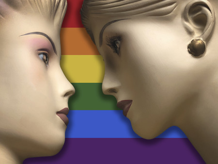 two female mannequinsの写真素材