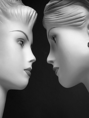 Two female mannequinsの写真素材