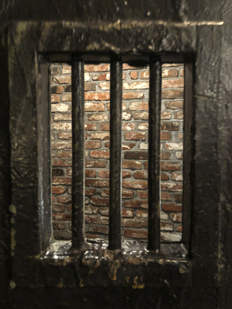 Jail, detail of cell door.の写真素材