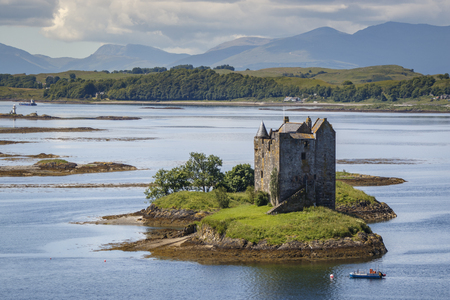 Appin, Scotland / United Kingdom - Jul 12 2017: Stalker Castle.のeditorial素材