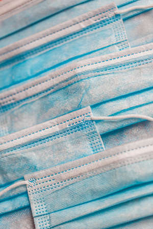 Full frame image of surgical masksの写真素材