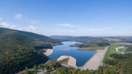 The Tioga Reservior, south of Tioga Burough, Tioga County, Pennsylvania.の写真素材