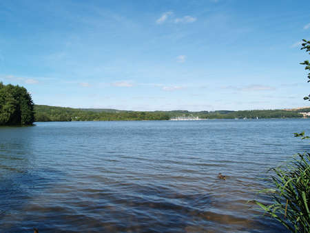 The artificial lake called Bostalseeの写真素材