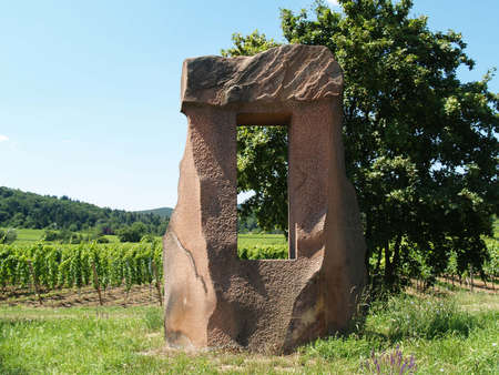 Sculpture at the German Wine trailの写真素材