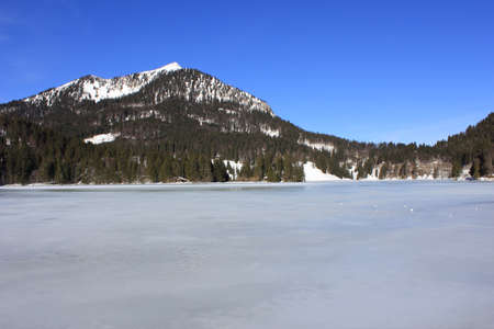 Frozen sea in Bavariaの写真素材