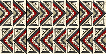 Tribal vector ornament. Seamless African pattern. Ethnic carpet with chevrons. Aztec style....