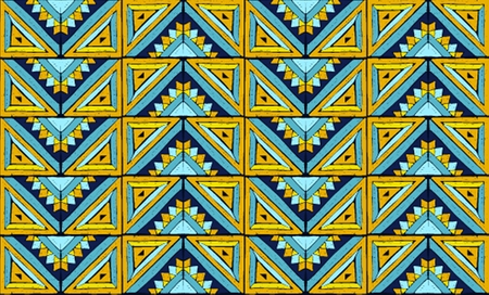 Tribal vector ornament. Seamless African pattern. Ethnic carpet with chevrons. Aztec style....
