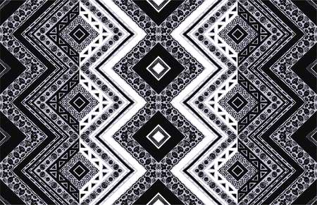 Geometric folklore ornament. Tribal ethnic vector texture. Seamless striped  pattern in Aztec style....