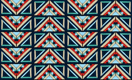 Tribal vector ornament. Seamless African pattern. Ethnic carpet with chevrons. Aztec style....