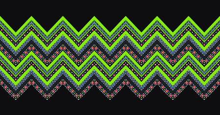 Geometric folklore ornament. Tribal ethnic vector texture. Seamless striped pattern in Aztec style. Figure tribal embroidery. Indian, Scandinavian, Slavic, Mexican, folk pattern.のイラスト素材