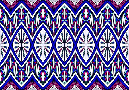 Geometric folklore ornament. Tribal ethnic vector texture. Seamless striped  pattern in Aztec style....