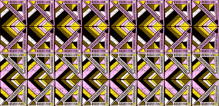 Tribal vector ornament. Seamless African pattern. Ethnic carpet with chevrons. Aztec style....