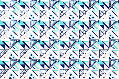 Seamless geometric African pattern. Ethnic ornament on the carpet. Aztec style. Tribal ethnic vector texture. Embroidery on fabric. Indian, Mexican, folk pattern. Quilting, patchwork, jacquard.のイラスト素材