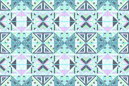 Tribal vector ornament. Seamless African pattern. Ethnic carpet with chevrons. Aztec style....