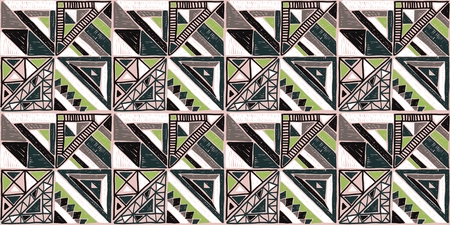 Seamless geometric African pattern. Ethnic ornament on the carpet. Aztec style. Tribal ethnic vector...