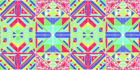 Seamless geometric African pattern. Ethnic ornament on the carpet. Aztec style. Tribal ethnic vector...