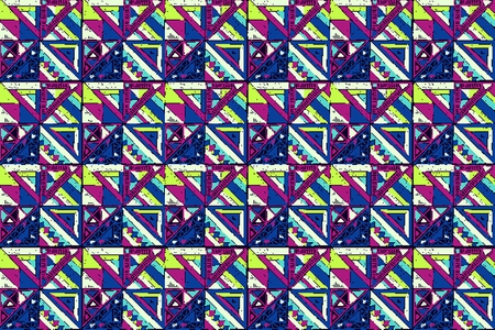 Seamless geometric African pattern. Ethnic ornament on the carpet. Aztec style. Tribal ethnic vector texture. Embroidery on fabric. Indian, Mexican, folk pattern. Quilting, patchwork, jacquard.のイラスト素材
