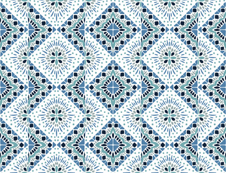 Ikat geometric folklore ornament. Tribal ethnic vector texture. Seamless striped pattern in Aztec style. Figure tribal embroidery. Indian, Scandinavian, Gypsy, Mexican, folk pattern.のイラスト素材