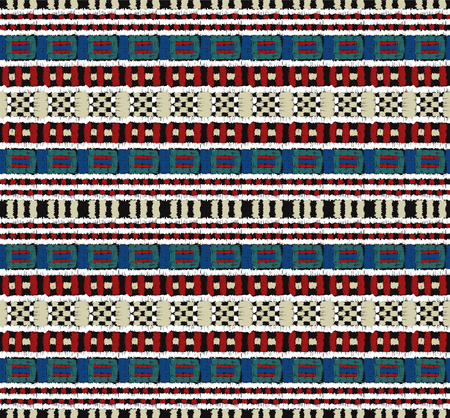 Tribal vector ornament. Seamless African pattern. Ethnic carpet with chevrons. Aztec style....