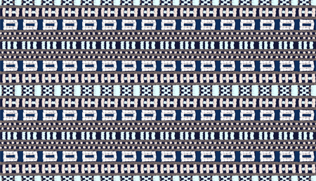 Tribal vector ornament. Seamless African pattern. Ethnic carpet with chevrons. Aztec style....