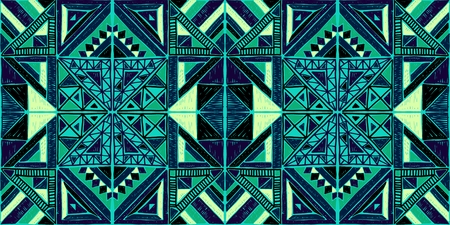 Seamless geometric African pattern. Ethnic ornament on the carpet. Aztec style. Tribal ethnic vector...