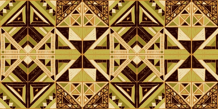 Seamless geometric African pattern. Ethnic ornament on the carpet. Aztec style. Tribal ethnic vector...