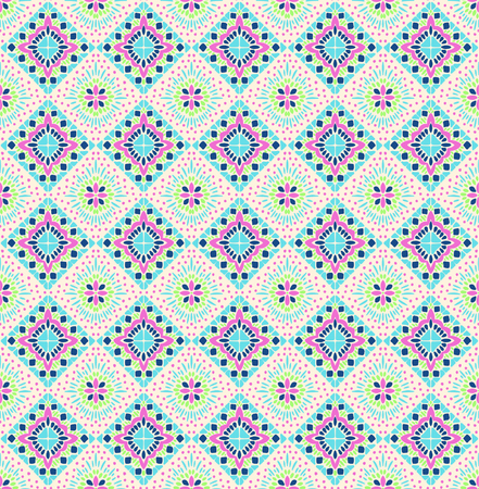 Ikat geometric folklore ornament. Tribal ethnic vector texture. Seamless striped pattern in Aztec style. Figure tribal embroidery. Indian, Scandinavian, Gypsy, Mexican, folk pattern.のイラスト素材