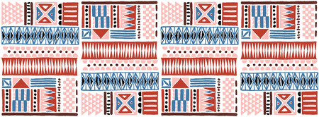 Tribal vector ornament. Seamless African pattern. Ethnic carpet with chevrons. Aztec style....