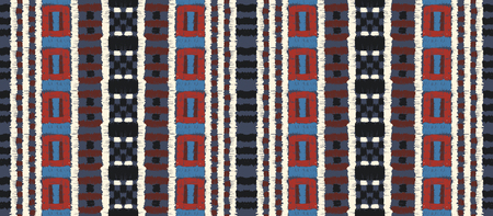 Tribal vector ornament. Seamless African pattern. Ethnic carpet with chevrons. Aztec style....