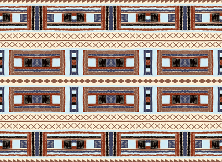 Ethnic strip. Tribal vector ornament. Seamless African pattern. Carpet with chevrons. Aztec style....