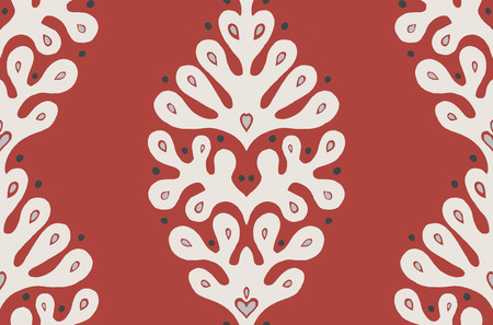 Talavera pattern.  Indian patchwork. Azulejos portugal. Turkish ornament. Moroccan tile mosaic. Ceramic tableware, folk print. Spanish pottery. Ethnic background. Mediterranean seamless  wallpaper.のイラスト素材