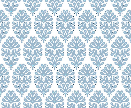 Talavera pattern.  Indian patchwork. Azulejos portugal. Turkish ornament. Moroccan tile mosaic. Ceramic tableware, folk print. Spanish pottery. Ethnic background. Mediterranean seamless  wallpaper.のイラスト素材