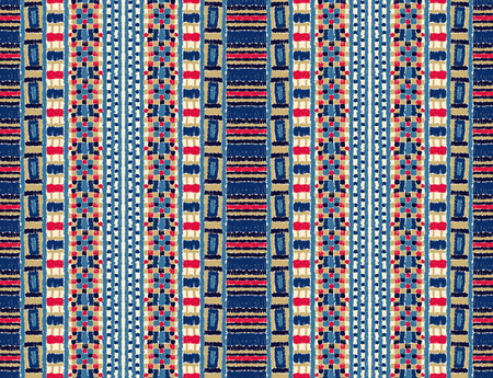 Tribal vector ornament. Seamless African pattern. Ethnic carpet with chevrons. Aztec style....