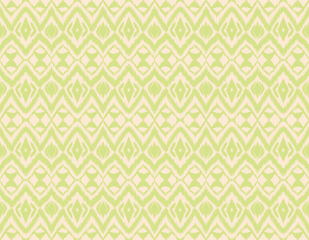 Ikat seamless pattern. Vector tie dye shibori print with stripes and chevron. Ink textured japanese background. Ethnic fabric vector. Bohemian fashion. Endless watercolor texture. African rug.のイラスト素材