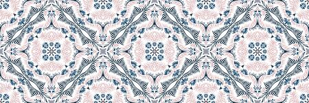 Bandana print. Women's shawl with floral pattern. Mediterranean wallpaper.