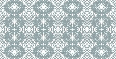 Oriental vector damask pattern. Talavera pottery. Azulejos portugal. Turkish ornament. Spanish porcelain. Ceramic tableware, folk print. Ethnic background. Mediterranean wallpaper.  Talavera pottery.のイラスト素材