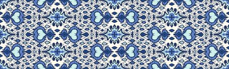 Ikat geometric folklore ornament. Oriental vector damask pattern. Ancient art of Arabesque. Tribal...