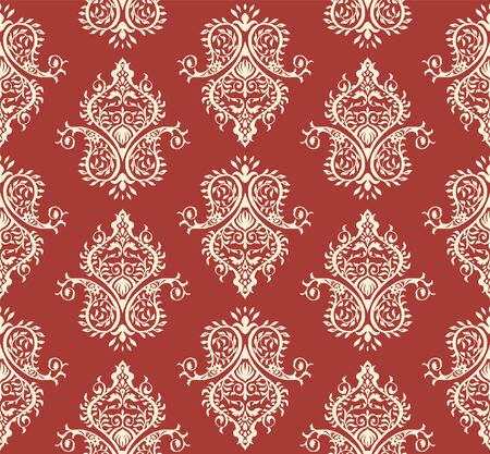 Oriental vector damask pattern. Talavera pottery. Azulejos portugal. Turkish ornament. Spanish porcelain. Ceramic tableware, folk print. Ethnic background. Mediterranean wallpaper.  Talavera pottery.のイラスト素材