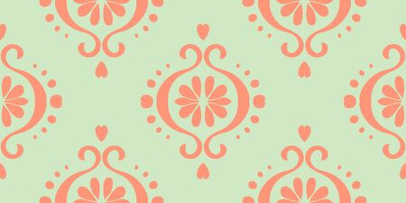 Ikat geometric folklore ornament. Oriental vector damask pattern. Ancient art of Arabesque. Tribal ethnic texture. Spanish motif on the carpet. Aztec style. Indian rug. Gypsy, Mexican embroidery.Oのイラスト素材