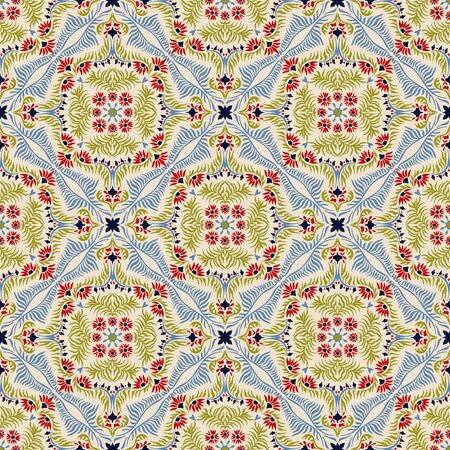 Bandana print. Women's shawl with floral pattern. Mediterranean wallpaper. Portuguese tile azulejo....