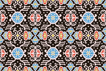 Tribal vector ornament. Seamless African pattern. Ethnic carpet with chevrons. Aztec style....
