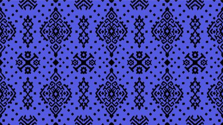 Ikat geometric folklore ornament. Oriental vector damask pattern. Ancient art of Arabesque. Tribal ethnic texture. Spanish motif on the carpet. Aztec style. Indian rug. Gypsy, Mexican embroidery.のイラスト素材