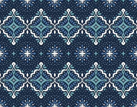 Oriental vector damask pattern. Talavera pottery. Azulejos portugal. Turkish ornament. Spanish...