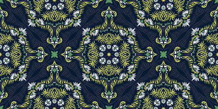 Bandana print. Women's shawl with floral pattern. Mediterranean wallpaper. Portuguese tile azulejo....
